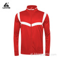 Jaquetas esportivas masculinas para crianças vermelhas personalizadas por atacado